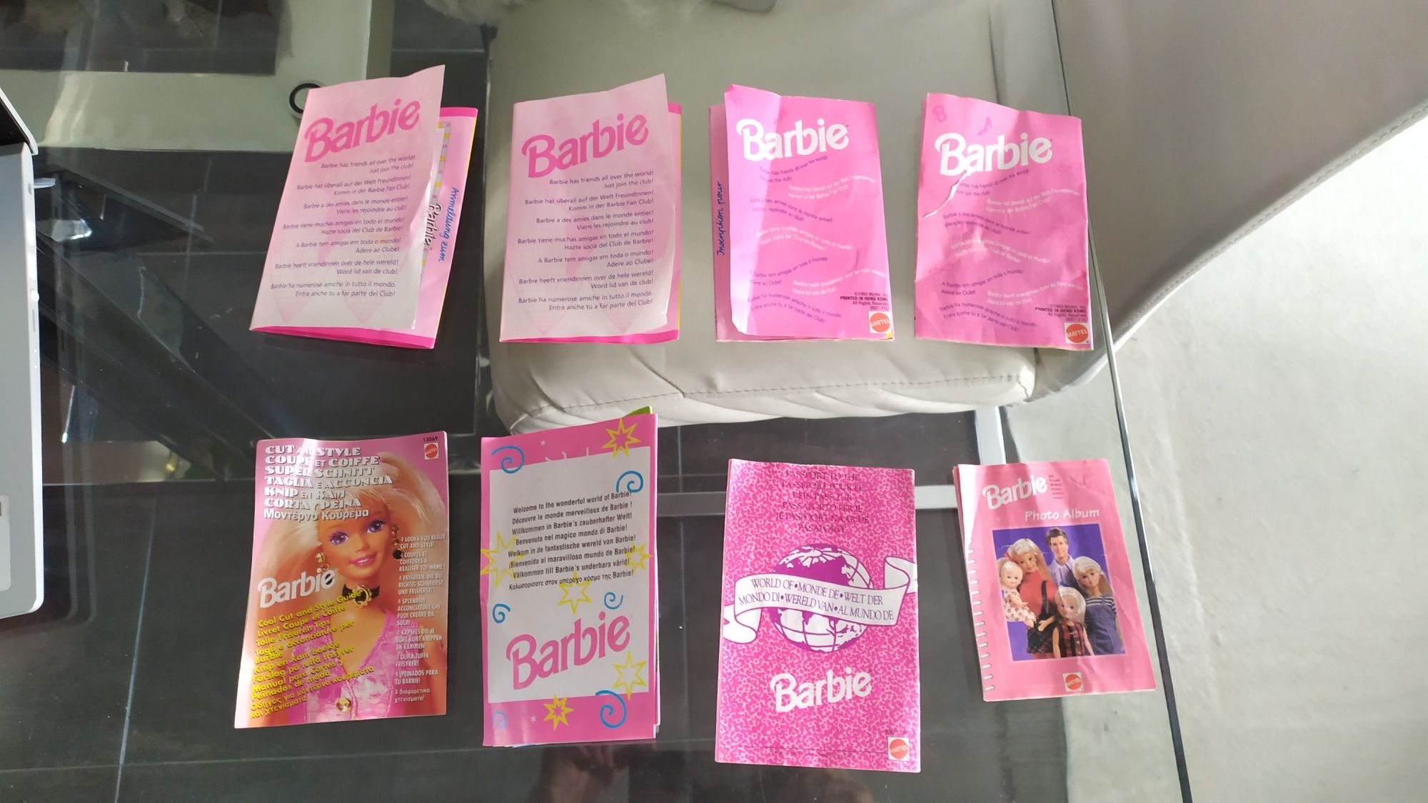 Folhetos barbie antigos