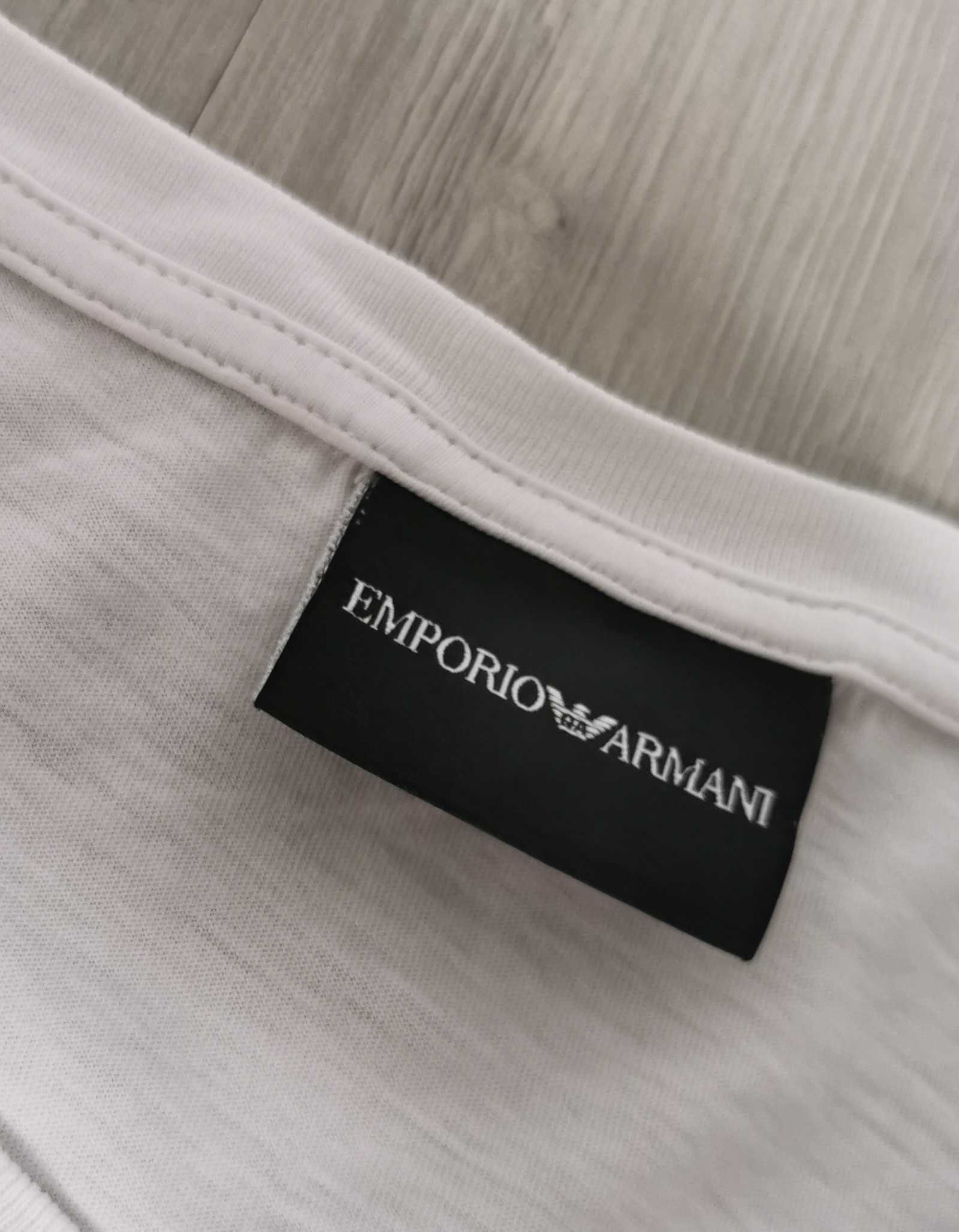 T-shirt Emporio Armani rozmiar M/L biały