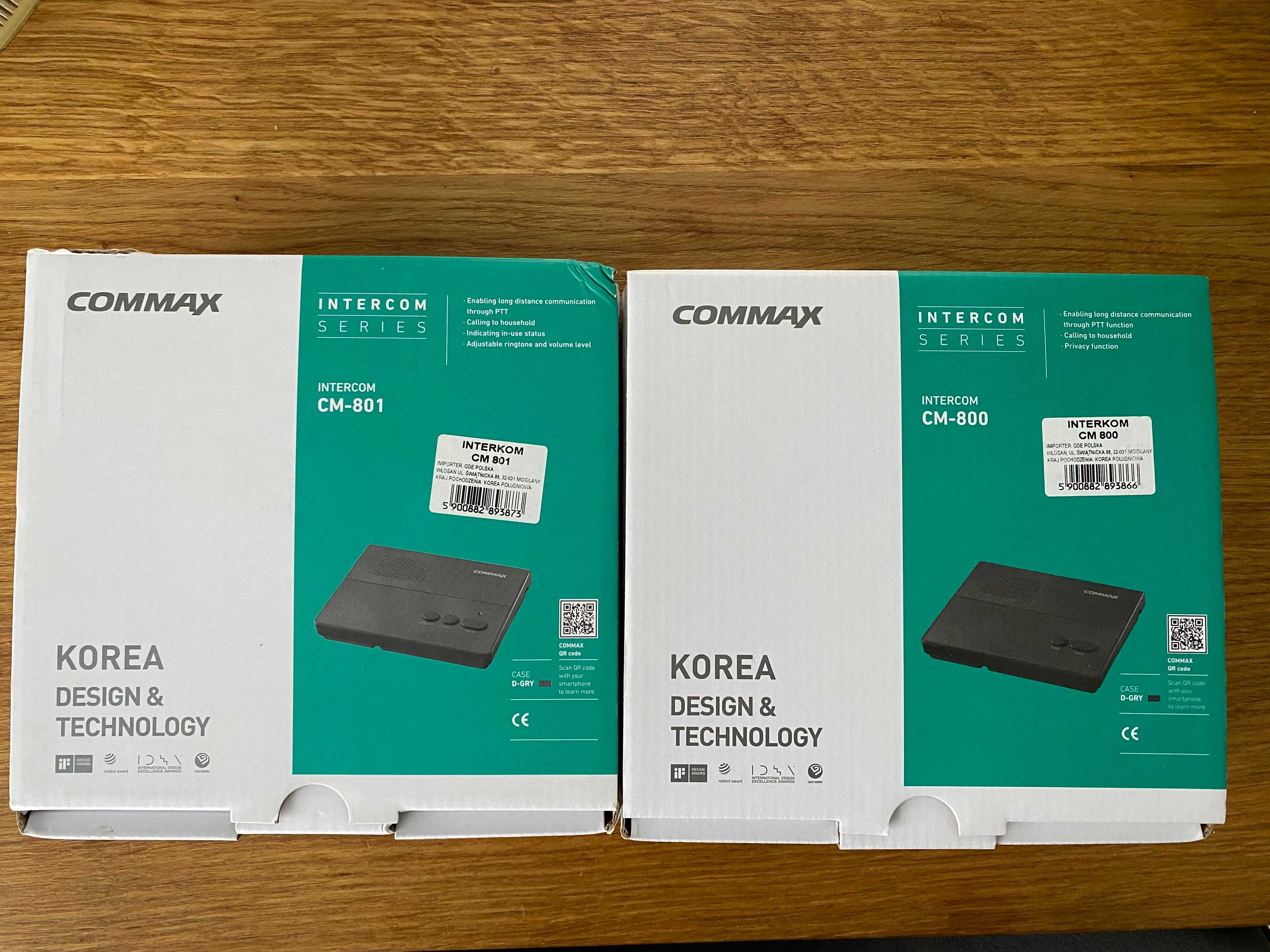 Intercom Commax Cm-800/Cm-801 nowy zestaw
