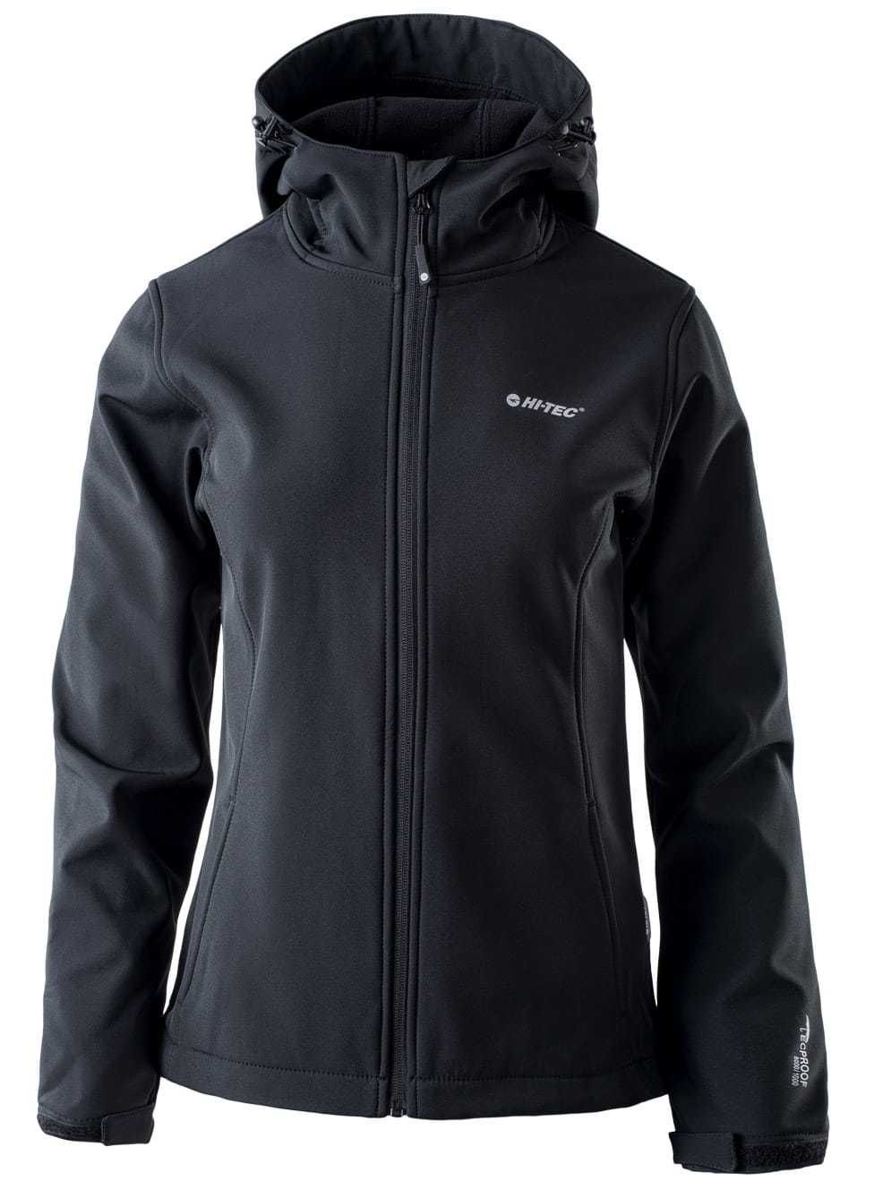 Kurtka damska przejsciowa softshell  HI-TEC Neti CZARNA M, XL