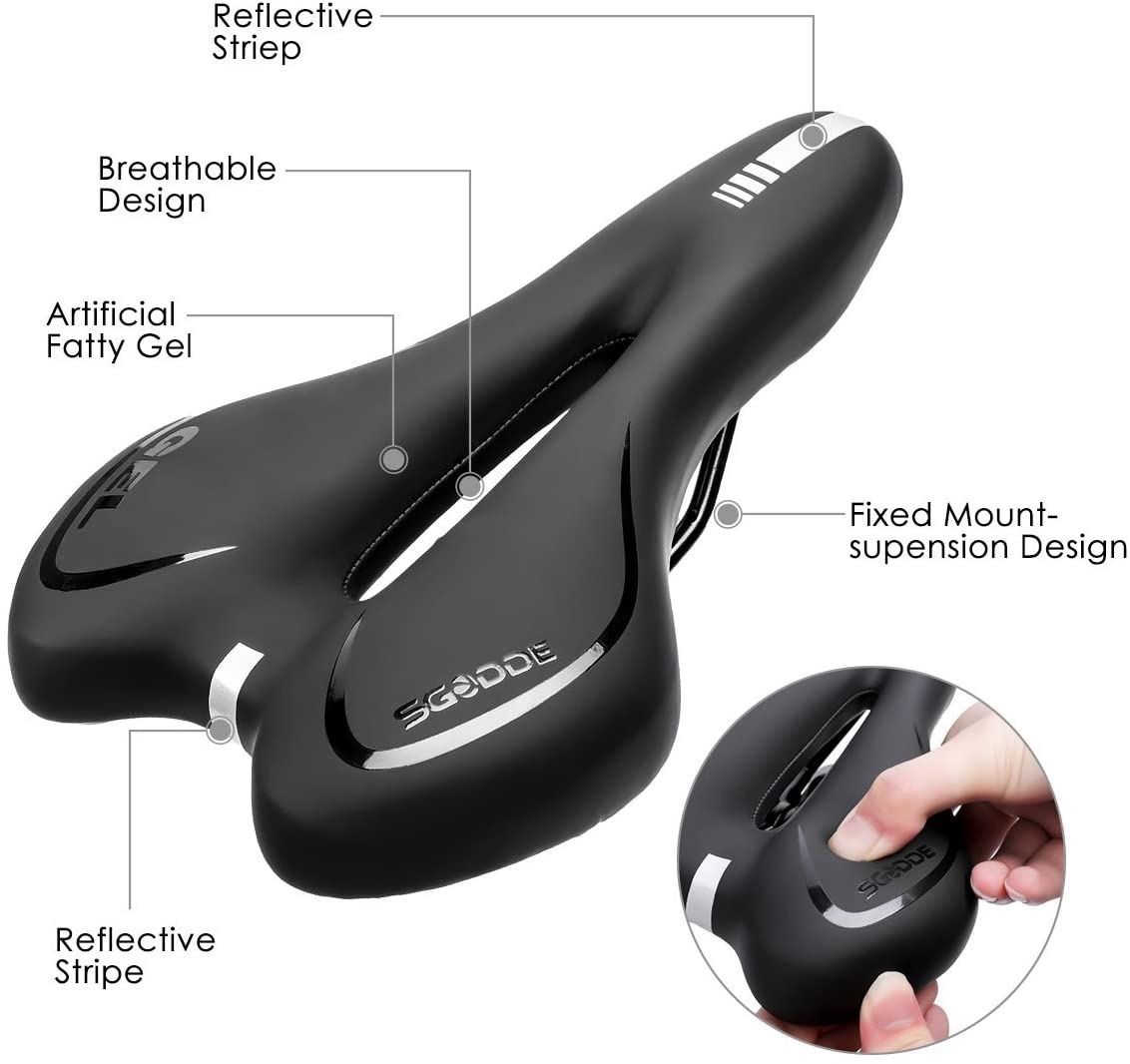 NOVO sem uso! Selim Gel Bicicleta c abertura