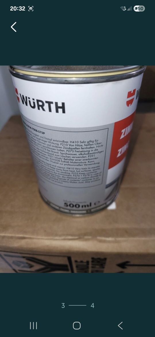 WURTH farba cynkowa ZINK 300