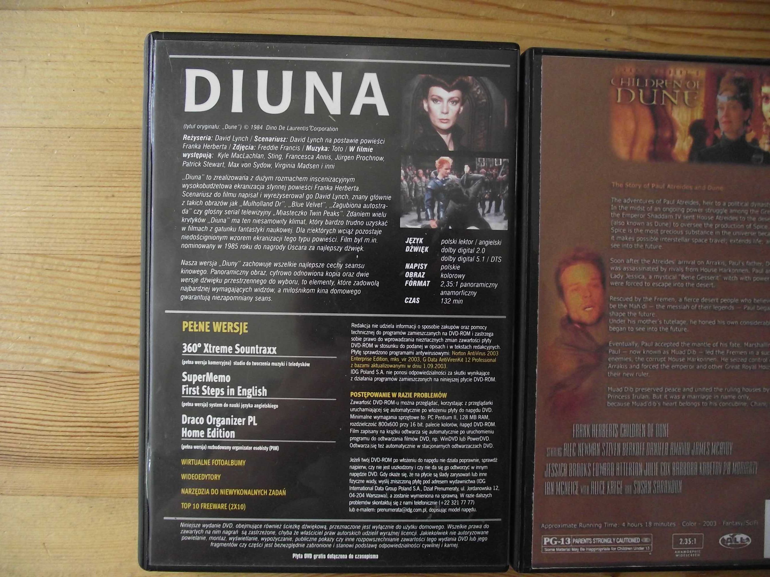 Diuna dvd + gratis dzieci Diuny