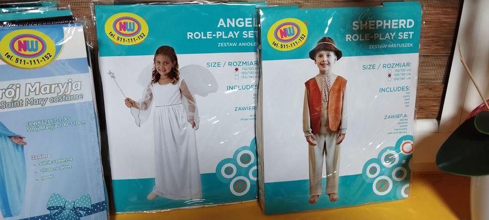 Strój Aniołek nowy  na Jasełka 110/120 SKLEP NW ul Langiewicza 7B