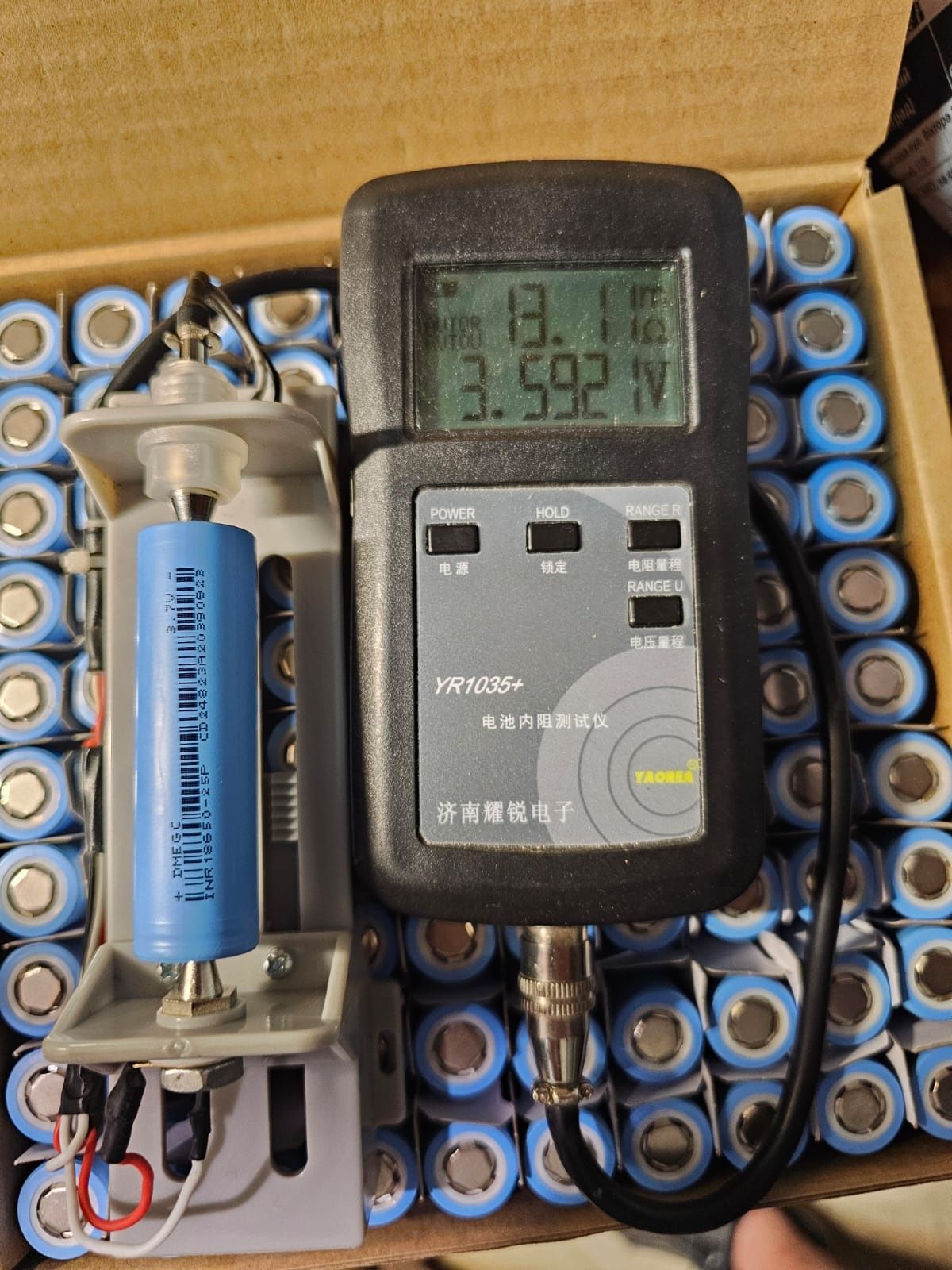 Високотоковый аккумулятор 18650 Dmegc 25p 2500mAh 20A