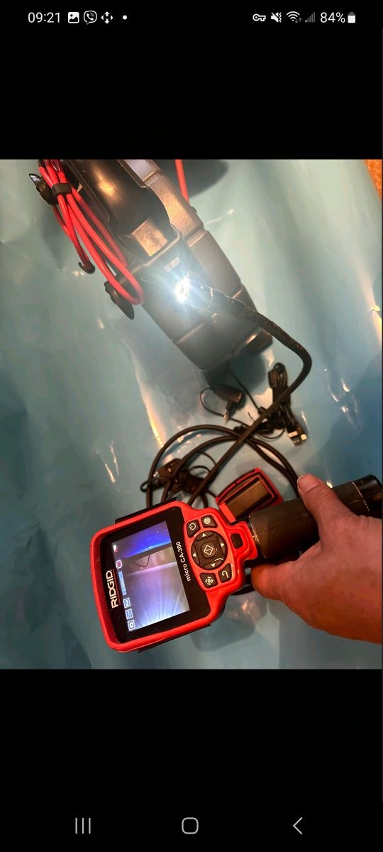 Ridgid seesnake micro drain.  ,видеоинспекция.  Відеодіагностіка