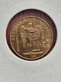 20 franków 1897 anioł moneta na komunię złoto Kraków mennicza