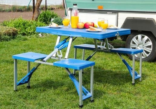 Zestaw kempingowy rozkładany stół i 4 siedzenia