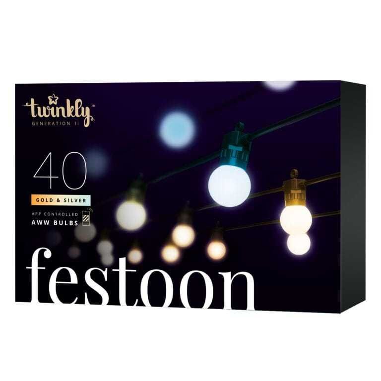 Twinkly Smart lampki ogrodowe Festoon Line 20 LED Wi Fi Bluetooth Siec
