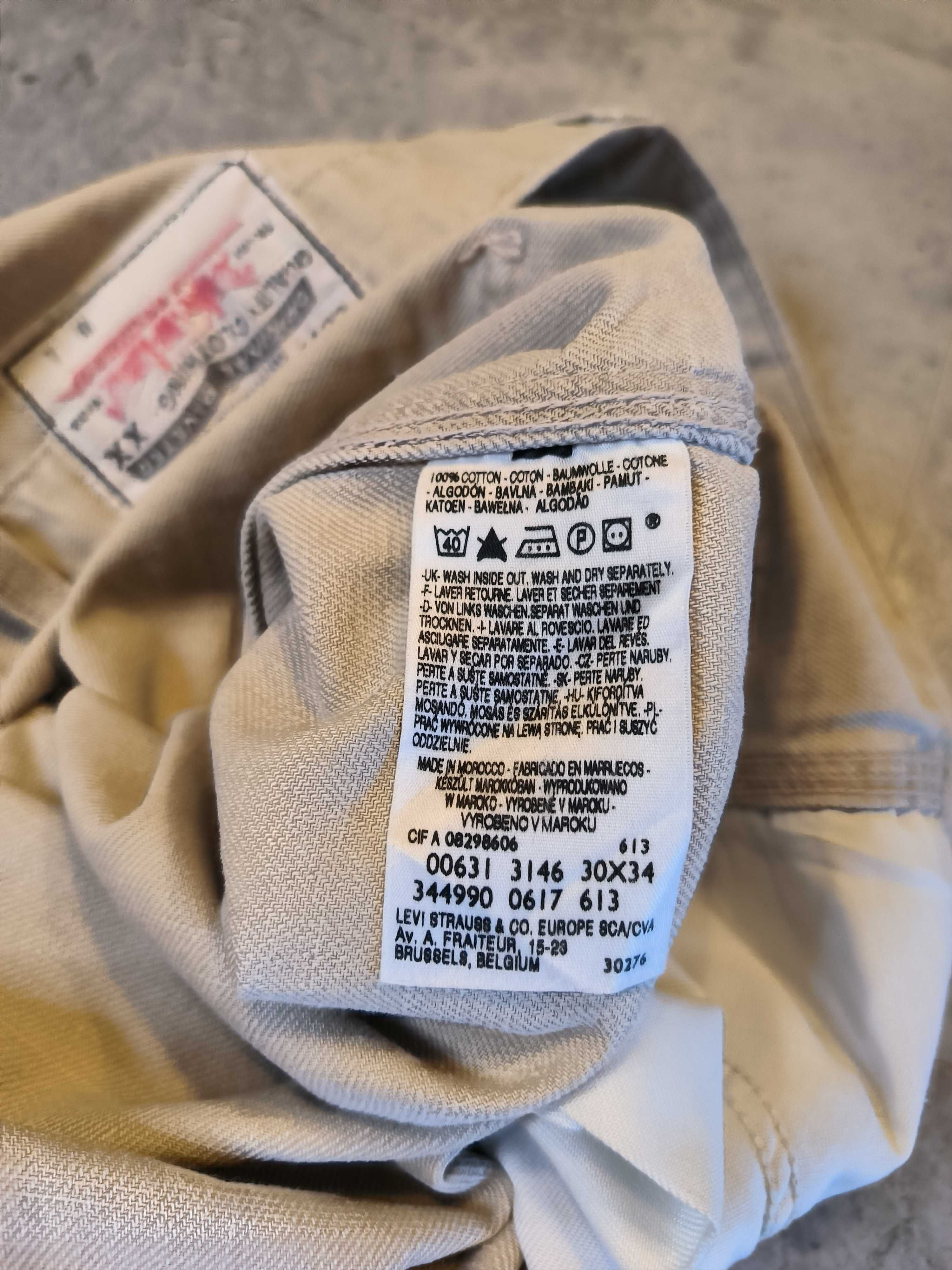 Spodnie Levi's Cargo Beżowe Vintage