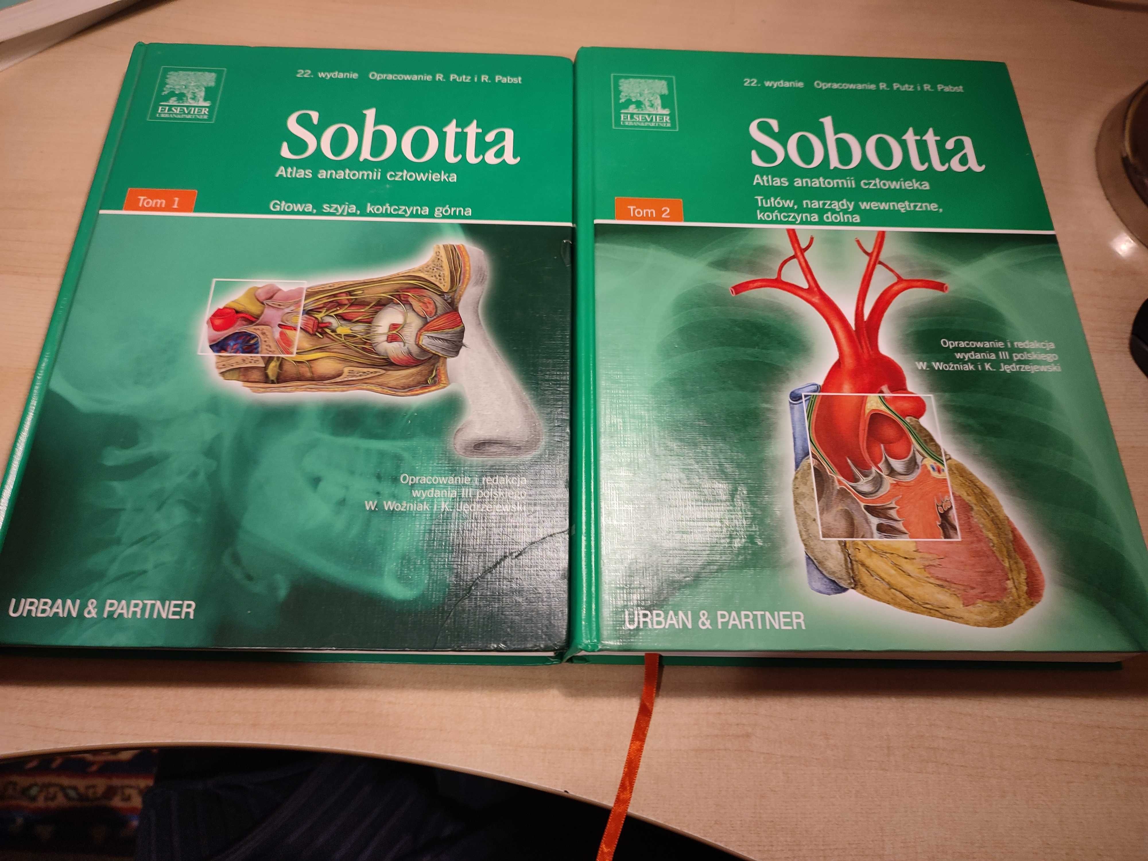 Sobotta Atlas Anatomii Prawidłowej Tom I i Tom II