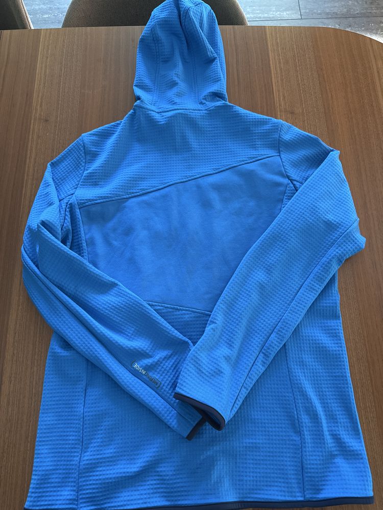 Bluza z kapturem Ortovox Fleece Grid Hoody - safety blue XL