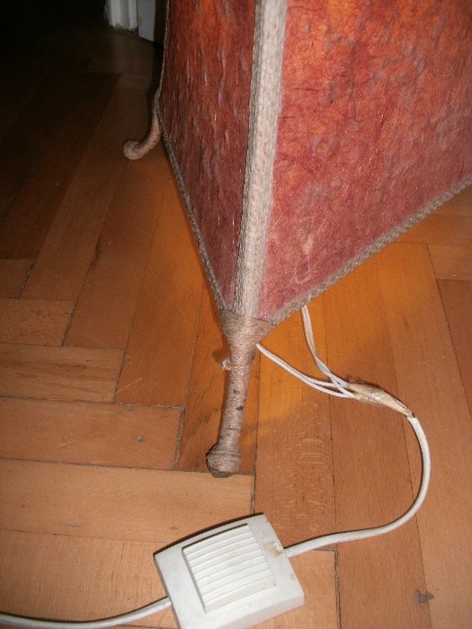 Stylowa lampa stojąca wysoka retro,dwa punkty świetlne. 130 cm