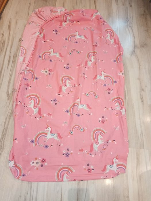 Prześcieradło z gumką jednorożce i poszwa