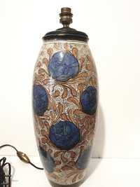 Grande vintage pé de candeeiro em cerâmica espanhola Sant Marti