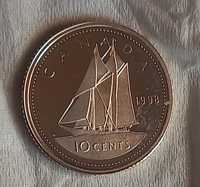 10 центов 1998 года Канада серебро ПРУФ