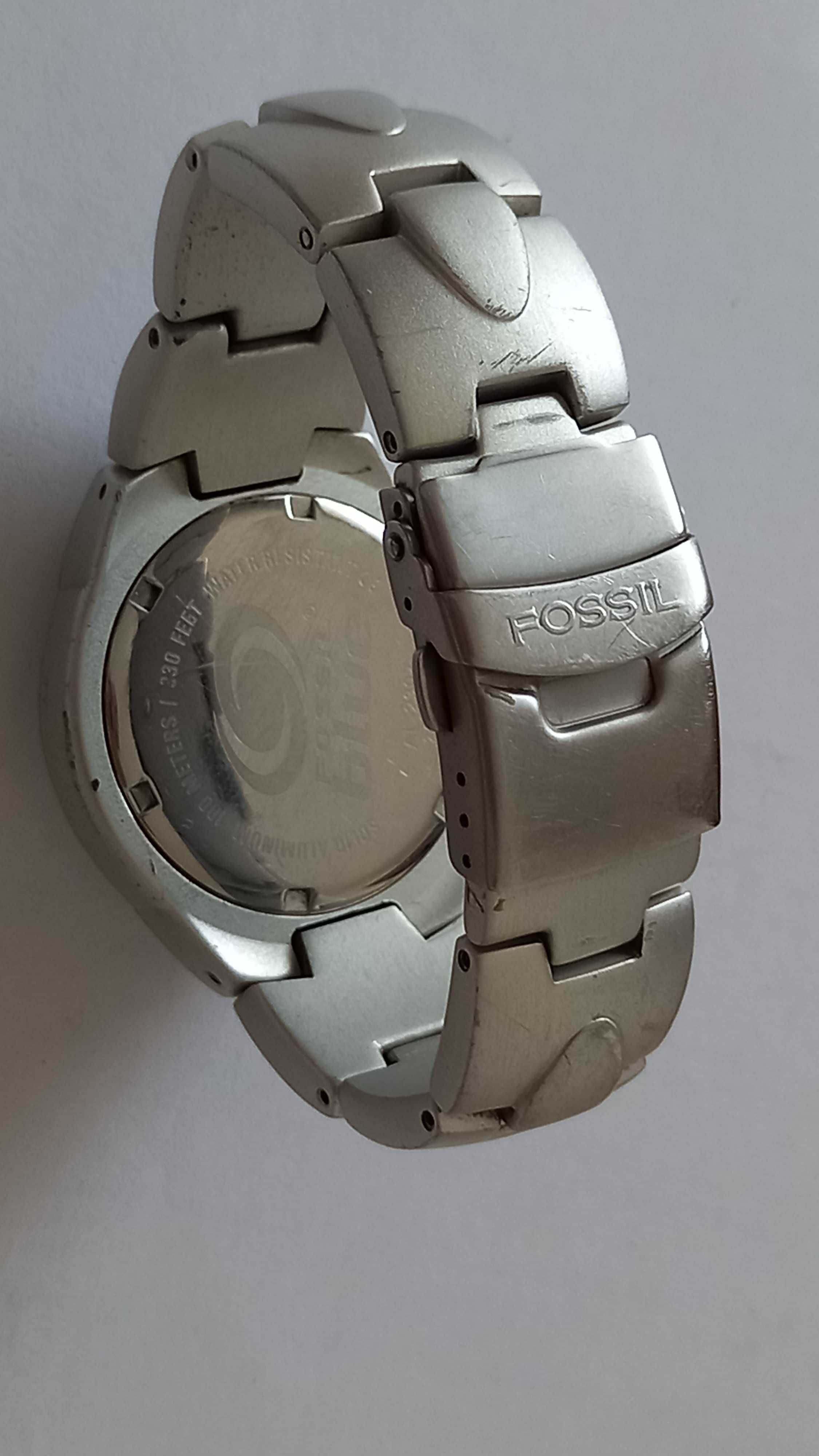 Męski zegarek Fossil Blue aluminium 100 meters