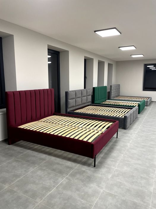 Łóżko tapicerowane panele stelaż pojemnik na wymiar od producenta