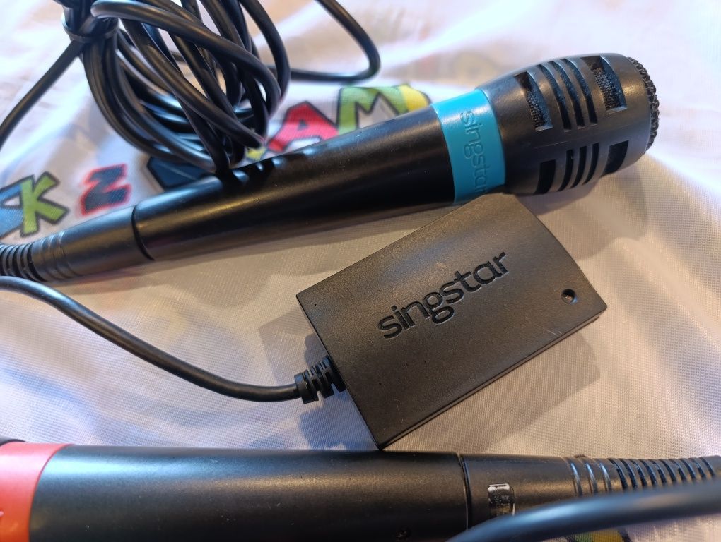 Mikrofony Singstar przewodowe sprawne PS2 PS3