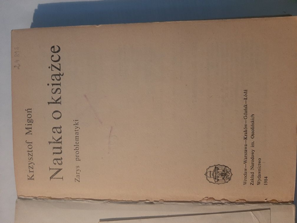 Nauka o książce.Mogoń