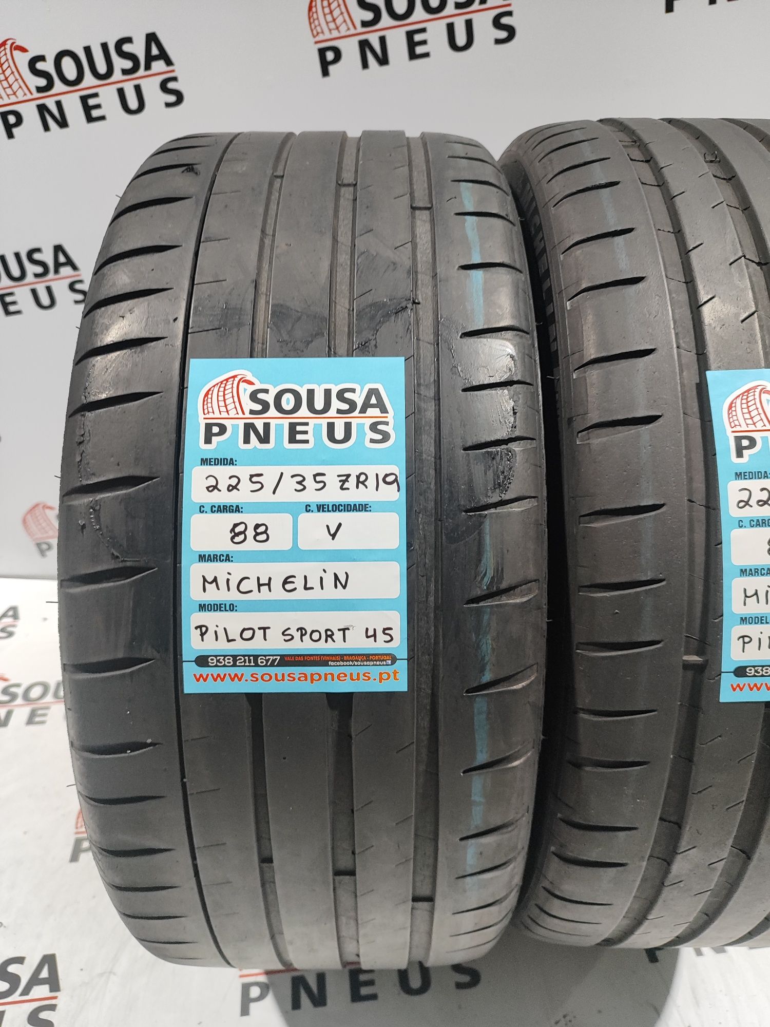2 pneus semi novos 225-35R19 Michelin - Oferta dos portes