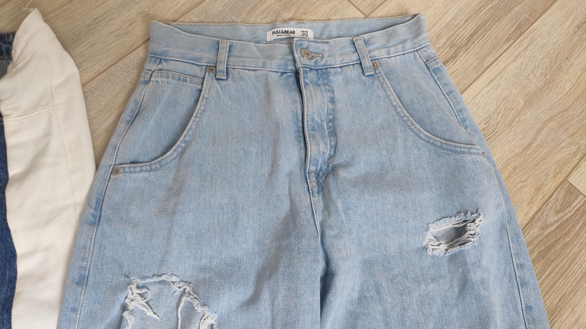 Spodnie Mom jeans rozmiar 36 zestaw