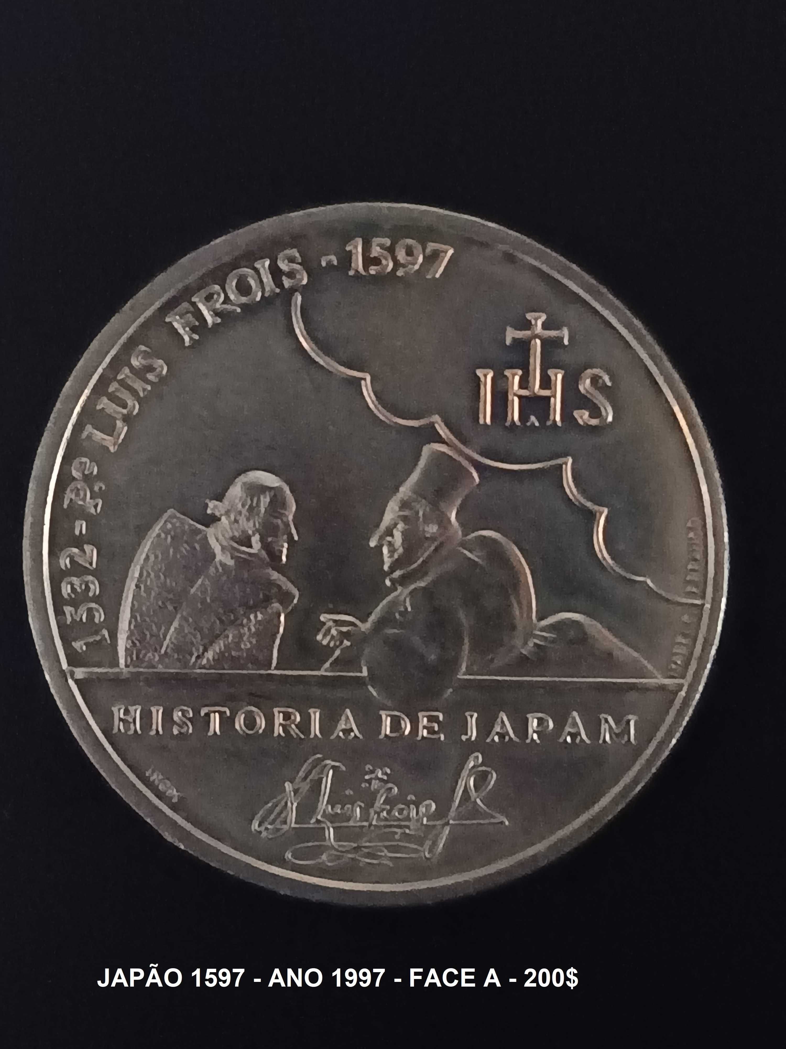 Moedas comemorativas em escudos