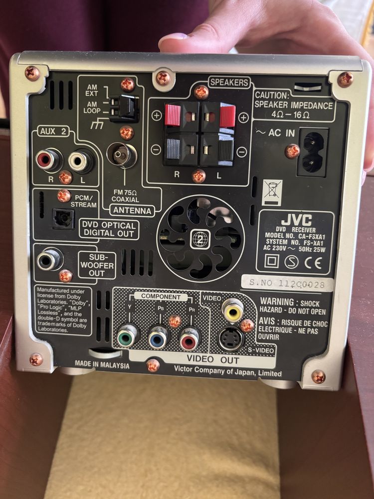 Radio JVC FS-XA1 z głośnikami