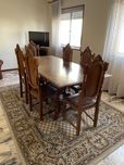 Mesa de jantar classica com 8 cadeiras