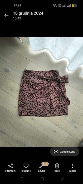 Nowa Brązowa spódniczka w panterkę