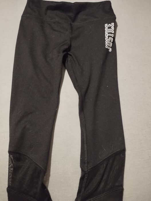 Leginsy dziewczęce 3/4 z siateczką 110