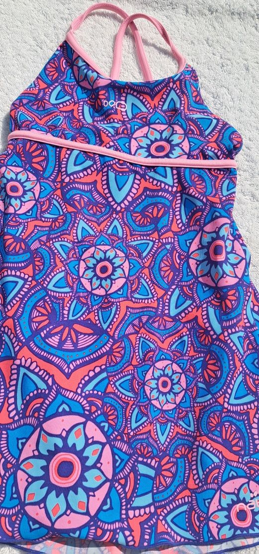 Tankini dziewczęce kostium jednoczęściowy 116/122 cm decathlon lato