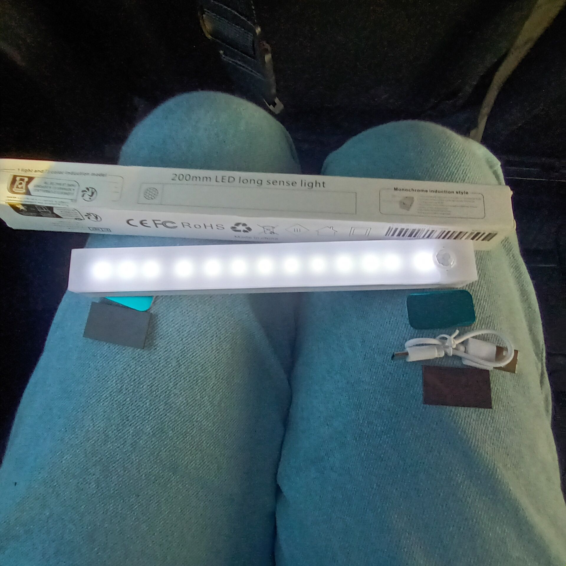 Lampadas led a bateria com sensor movimento 3 tamanhos disponiveis