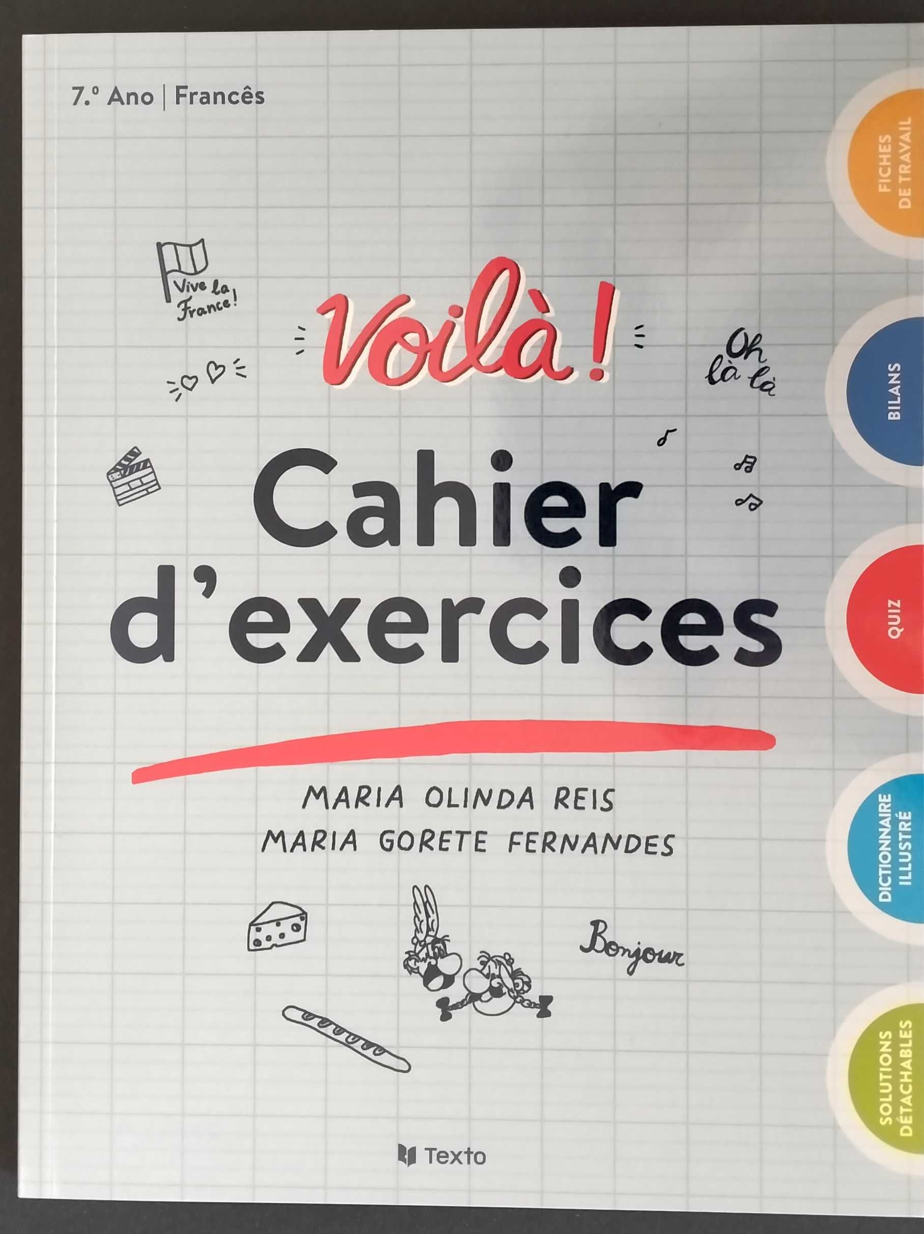 Voilà - Caderno de exercícios 7º ano NOVO - Texto Editora
