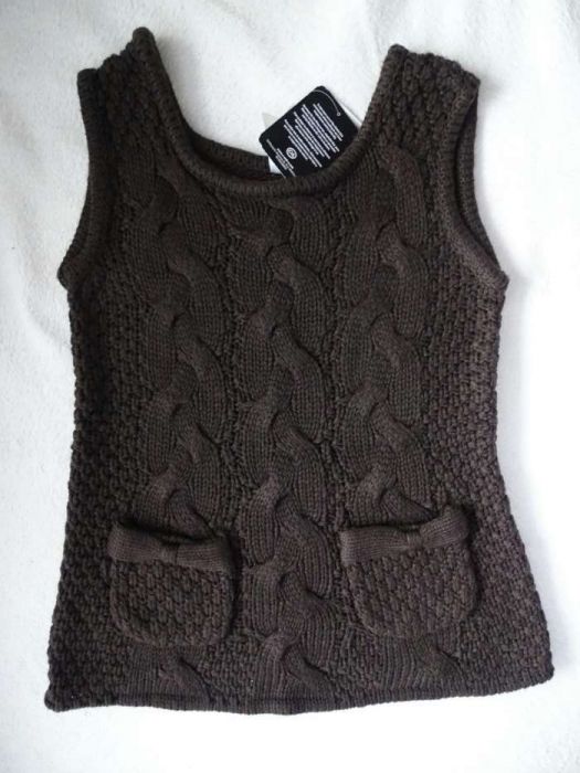 Tunika sweter sweterek kamizelka wełniana rozm.116