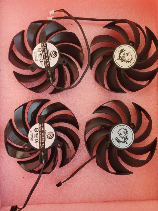 Вентилятор видеокарт MSI Gigabyte PLD10010  95мм