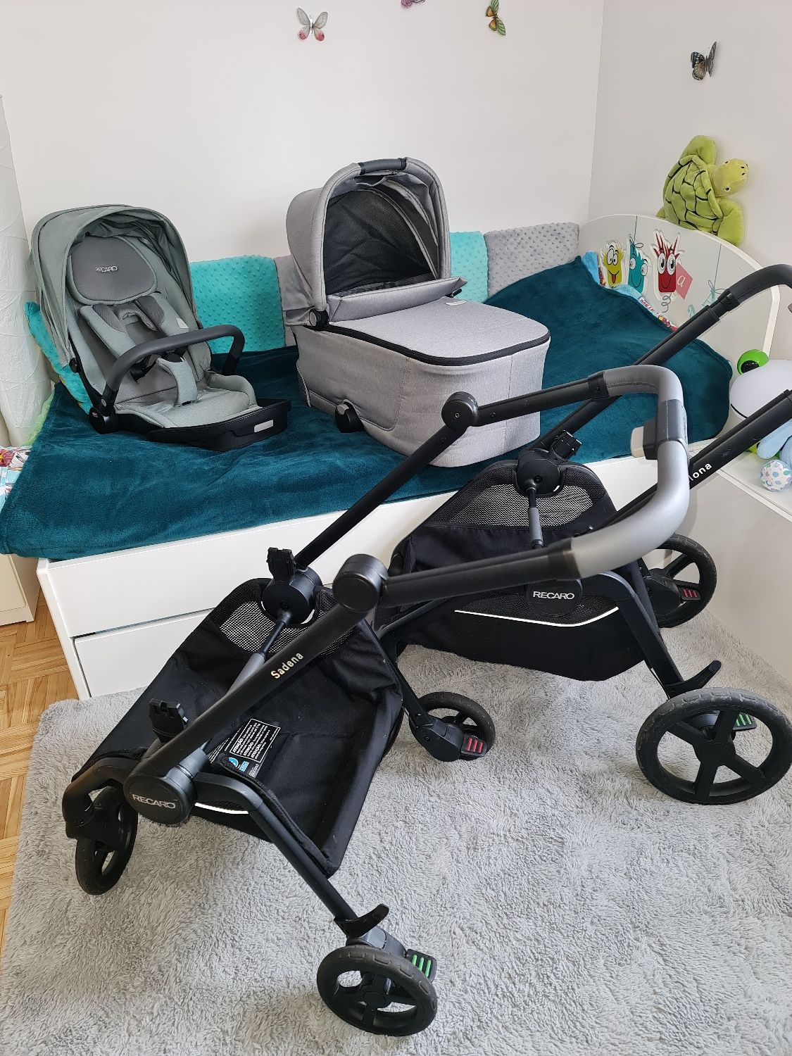 Recaro Celona + Sadena 3w1 wozek gondola  spacerowka