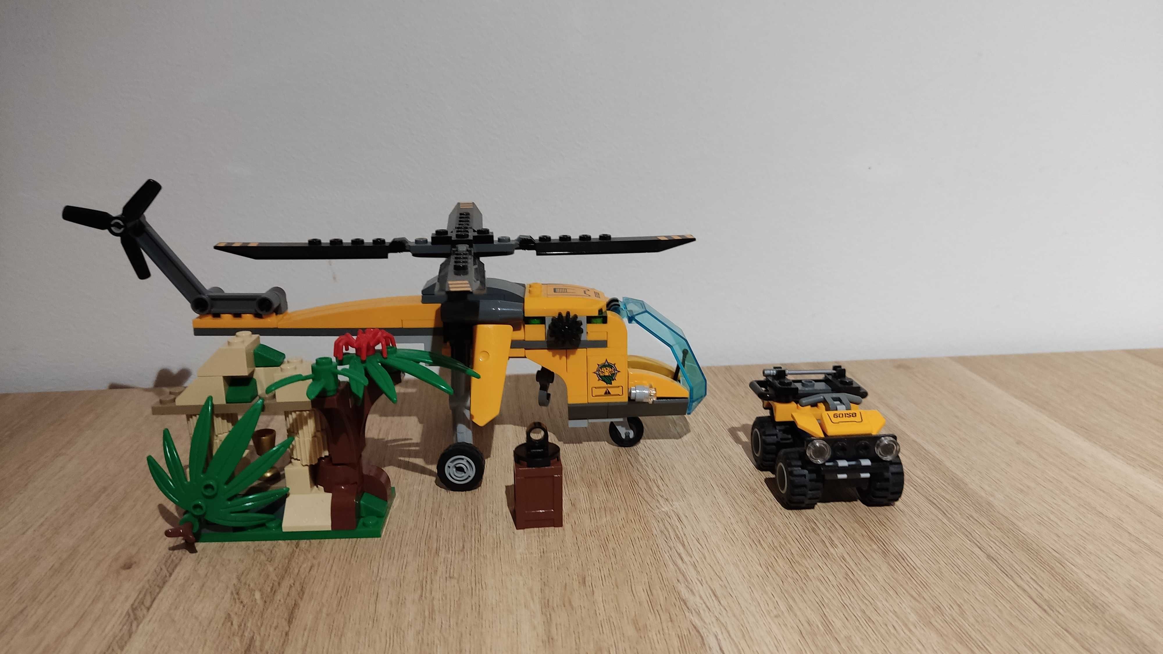 LEGO CITY 60158 Helikopter transportowy z pudełkiem