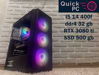 Гарантія! i5 14400f, RTX 3080ti, 32gb Ігровий ПК игровой компьютер