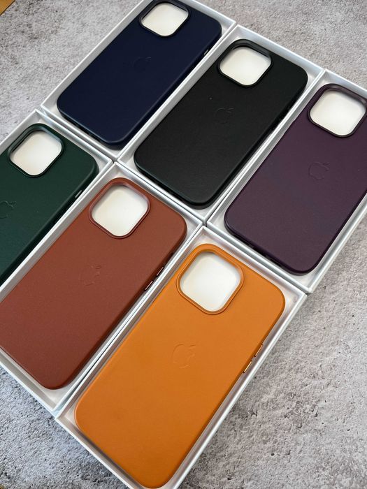 Чохол Leather Case MagSafe + Animation iPhone 14 14 Pro Max чехол