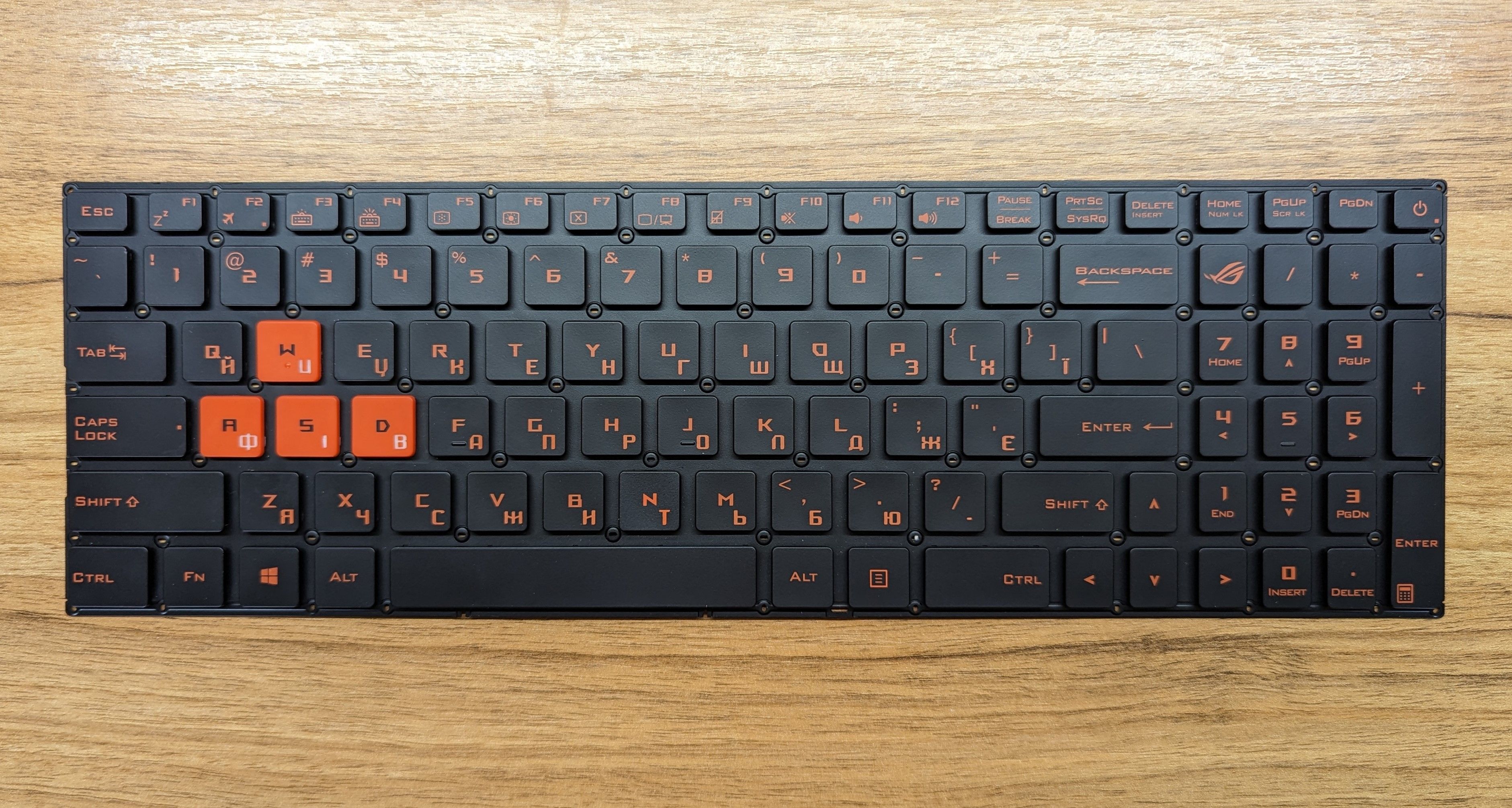 Клавіатура Asus strix gl702, s7v, s7vt, s7vm, fx502, fzx60, zx60, zx60