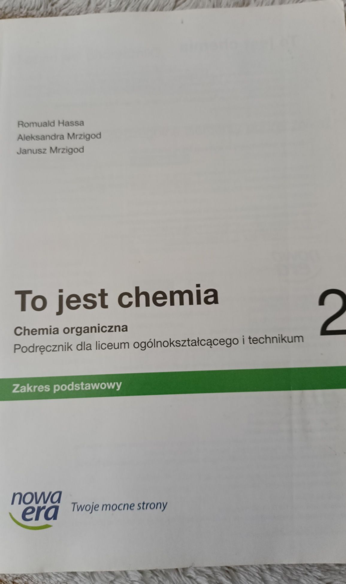 To jest chemia 2 zakres podstawowy