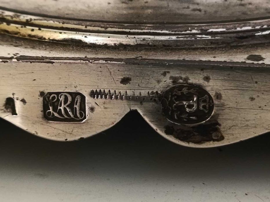 Par de candelabros antigos portugueses prata de lei punção Porto