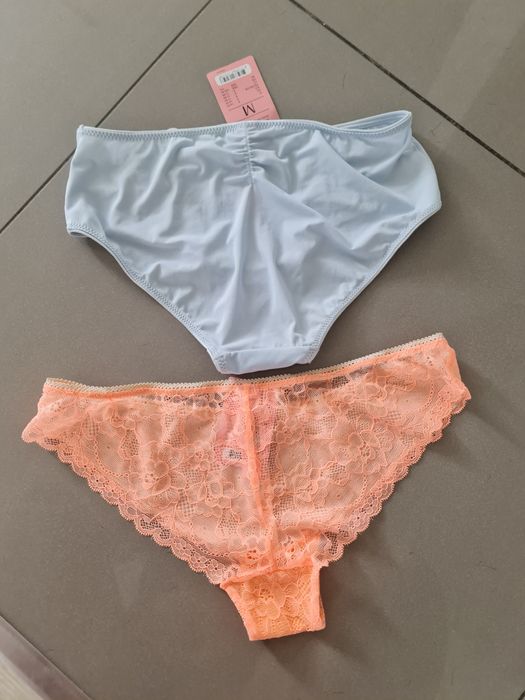 Hunkemoller dwie pary majtki figi stringi rozmiar M