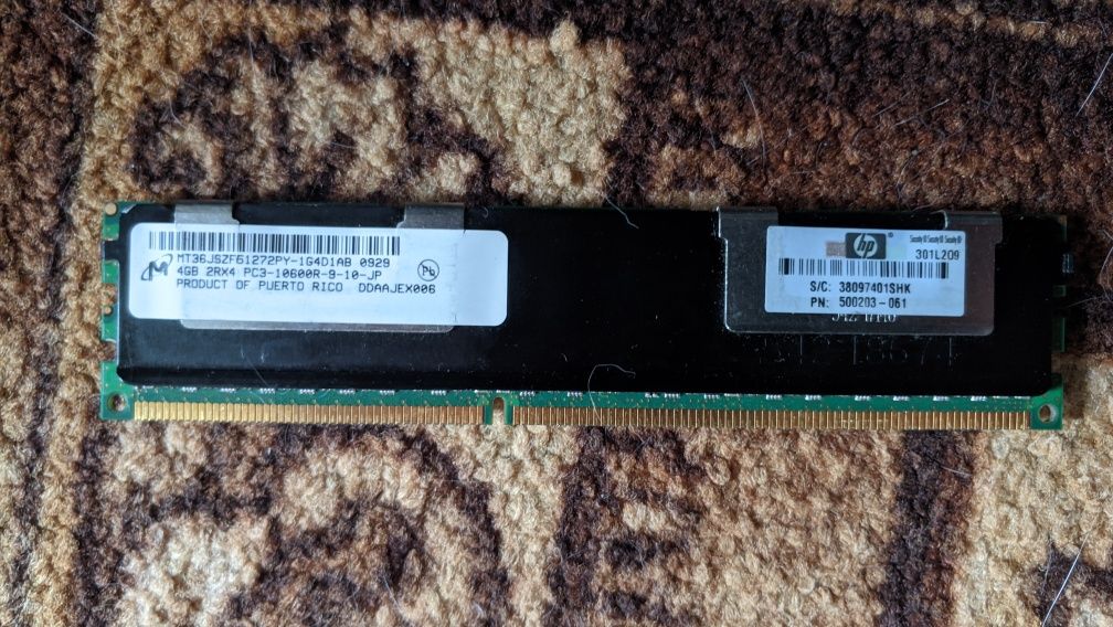 Продам планки оперативной памяти Ddr-3 для серверов,1х-16 гб,4х по 4 г