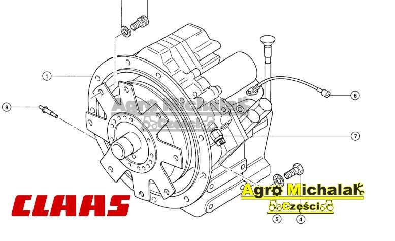 Blacha mocowanie zmiennik momentu Claas K50, K60, K70