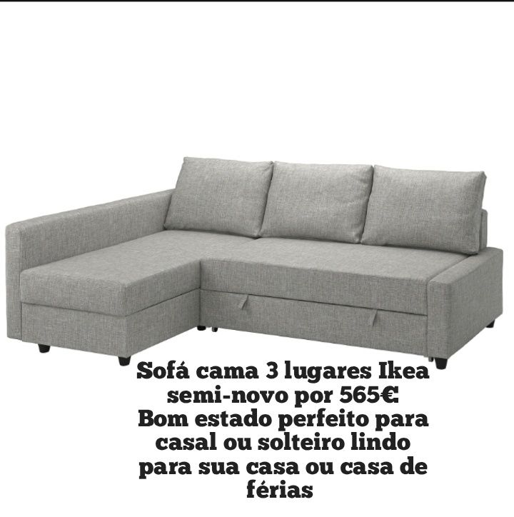 Sofá cama 3 lugares