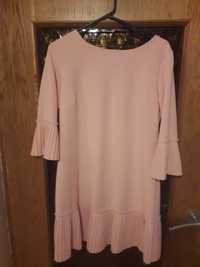 Różowa sukienka w stylu lat 20. L
