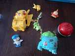 Klocki Pokemon Pikachu, Bulbazaur itp