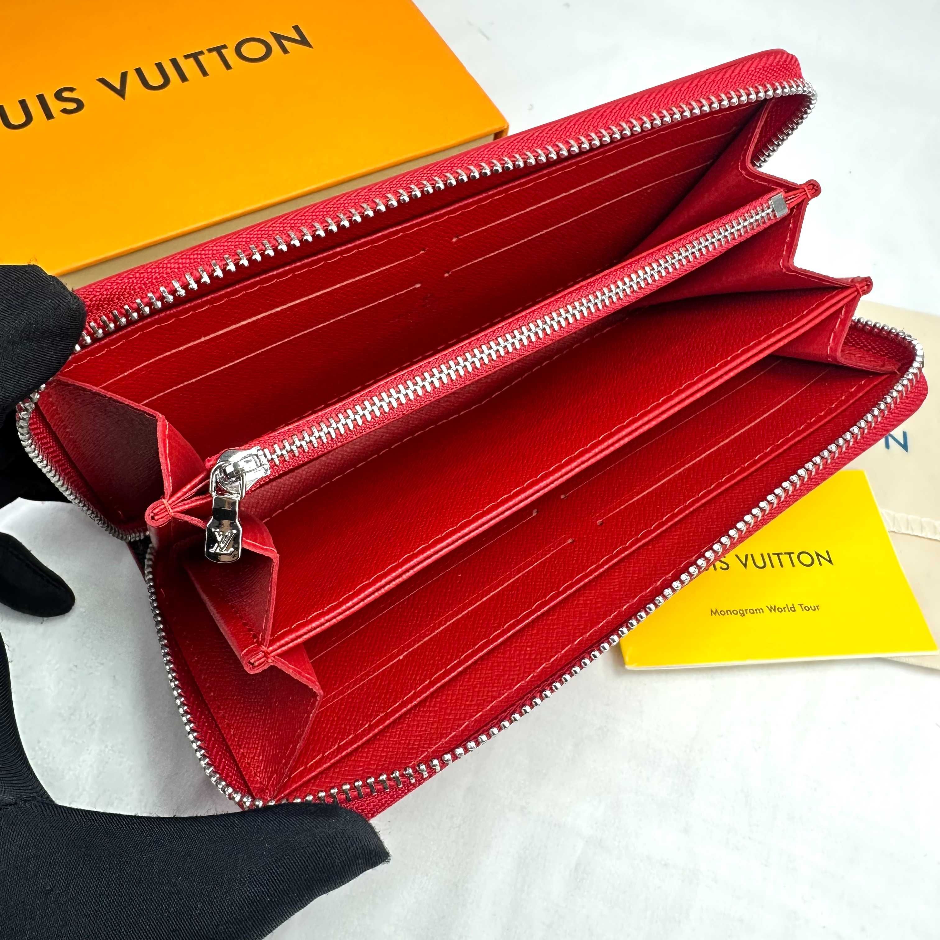 Portfel Supreme Collaboration Long LOUIS VUITTON czerwony